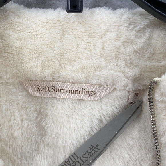 Gorgeous Soft Surroundings Pullover Sweater Top Womens MED Luxe Sherpa Stretch - Picture 10 of 14